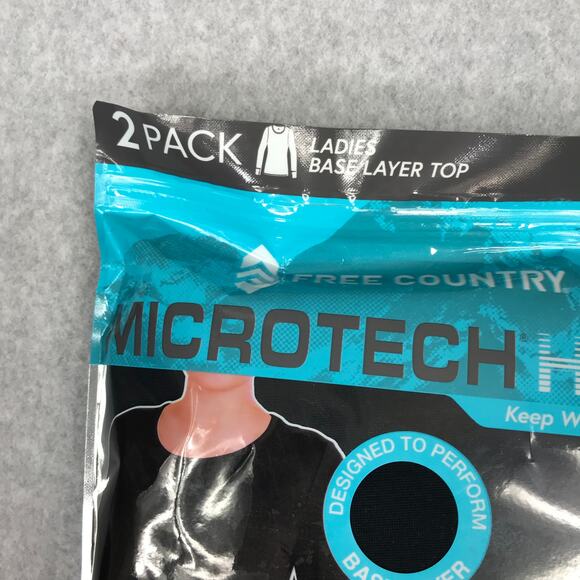 Free Country Thermal Top 2 Pack Large Mirotech Silvadur Wicking Dry Warm Soft - Picture 6 of 9